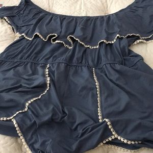 On or off shoulder romper